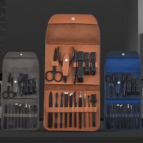 

nail art kits 16pcs clipper set stainless steel travel portable manicure care tool