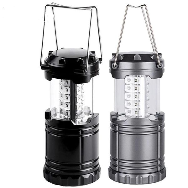 

portable lanterns 30led tent lamp waterproof camping light power by 3* battery emergency lantern working lighting