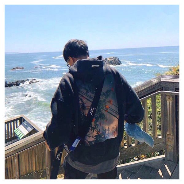 

2021 new version 1:1 flower letter printed women hoodies sweatshirts hiphop streetwear men hoodie winter fleeces 0z4f, Black