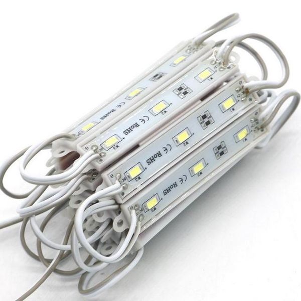 

5730 5630 modules dc 12v 3leds waterproof outdoor light ip65 white red blue green sign led back lights for channel letters