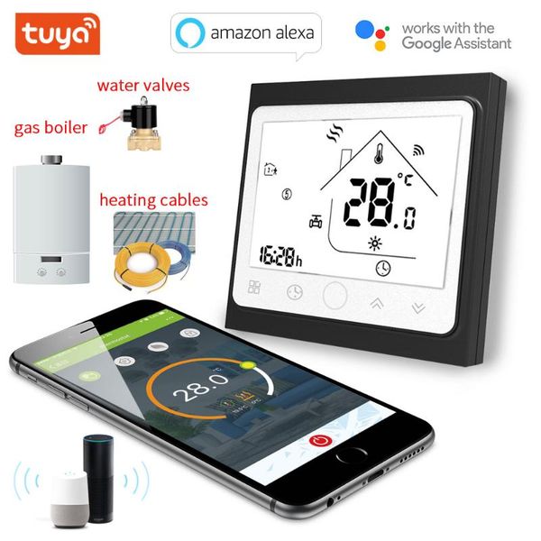 

smart home control tuya wifi temperature controller floor heating water/electricfloor heating/gas-boiler water works with alexa google