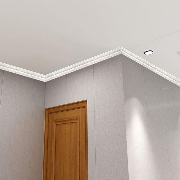 

window stickers 3d pattern waistline baseboard wall trim line decoration self adhesive edge waterproof strip for home sasw666