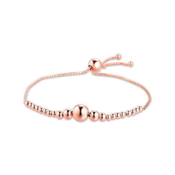 

other bracelets ckk silver 925 jewelry string of beads slider bracelet for women gift sterling original, Golden;silver