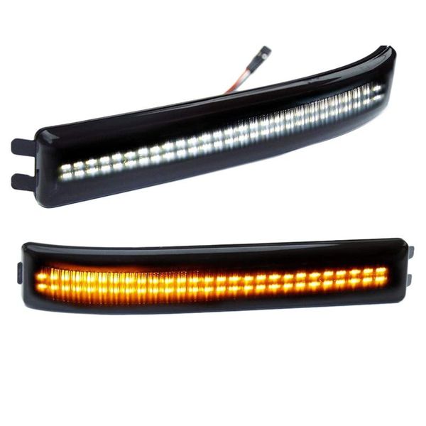 

emergency lights side mirror turn signal smoked lens for f150 and raptor svt 2009-2014 led marker light
