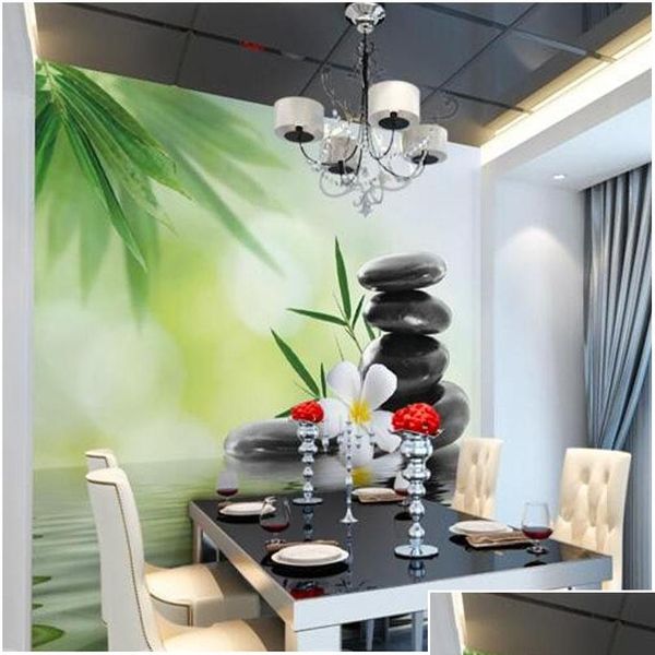 

wholesale- modern home decor custom 3d mural wallpape bedroom living room sofa tv backdrop wall wallpaper water jllswo xmh_home