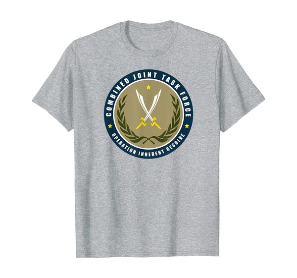 

combined joint task force operation inherent resolve t-shirt, White;black