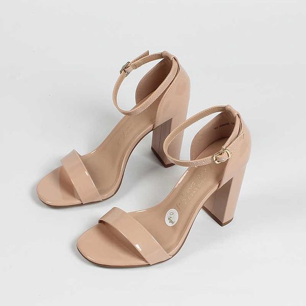 

dress shoes beige heeled sandals large size espadrilles platform 2021 women's ladies summer buckle strap all-match black big high