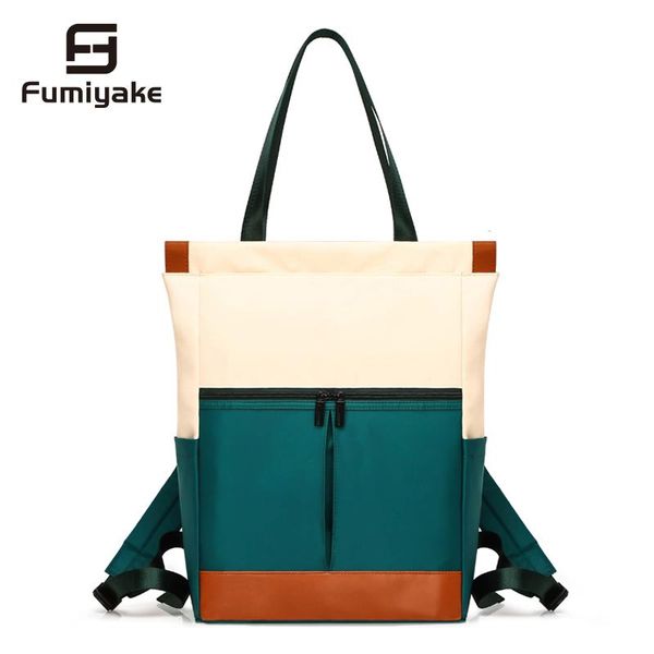 

backpack nylon waterproof 15.6 lapwomen large capacity ladies hand double shoulder bags female bagpack satchel travel bolsa