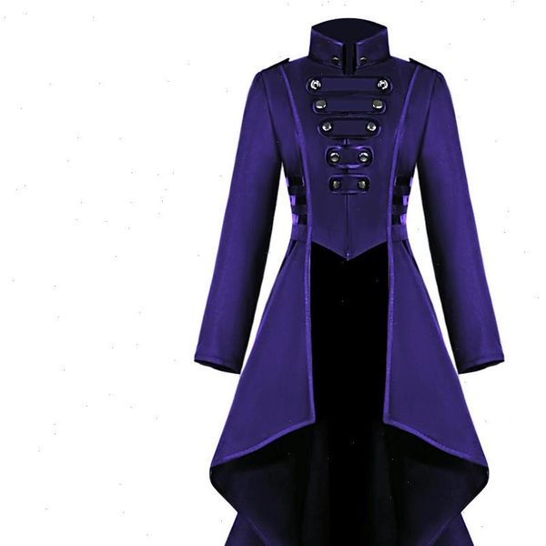 

cosplay jacket women gothic steampunk overcoat button lace corset halloween costume coat tailcoat jacket zer drop shipping, Tan;black