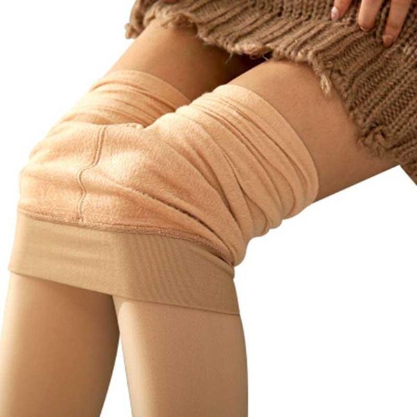 

women's leggings women autumn winter solid high elastic waist thick warm bodycon pants push up size pencil, Black