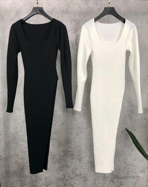 

casual dresses 2021 luxury women knitted asymmetrical slim for ladies 2 color gdnz 11.19, Black;gray