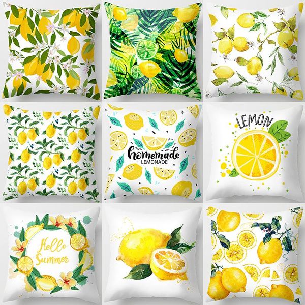 

cushion/decorative pillow 1pcs pattern summer decorative cushions pillowcase polyester cushion cover throw sofa decoration pillowcover
