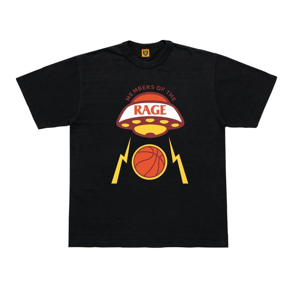

human made t shirt men women rage bogy print 11 summer style t-shirts tee white black