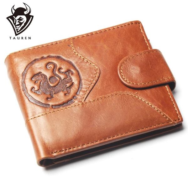 

wallets coin purse mens retro tiger pattern wallet genuine leather for men card holder strong, Red;black