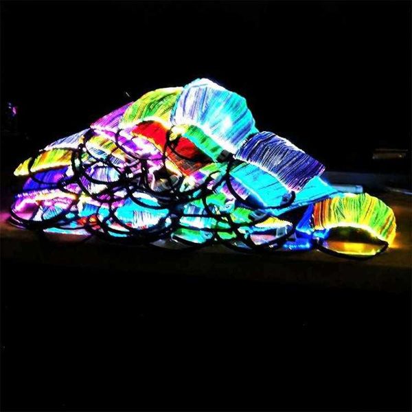 

2021 led riding party optical fiber colorful luminous cotton mask