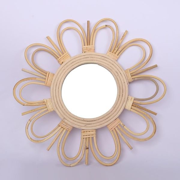 

mirrors 13ma woven rattan dressing mirror innovative art decoration makeup bathroom