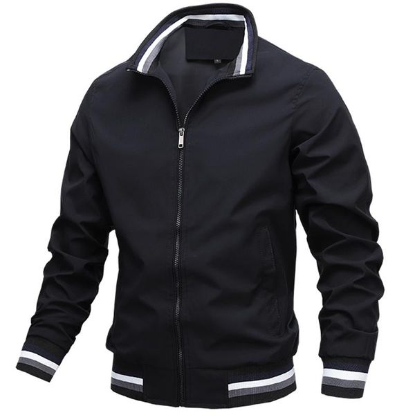 

men's jackets men fashion baseball casacas para hombre casual flight jacket male solid military, Black;brown