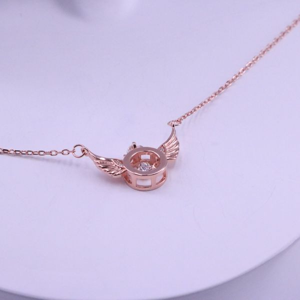 

angel's eye necklace, Silver