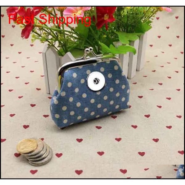 

hor fashion pu leather wallet 018 mini bag wallet 18mm snap button bag coin purse charm interchangeable jewelry f qylmed beauty888, Silver