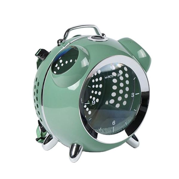

alarm clock cat bag out portable pet backpack breathable cat backpack