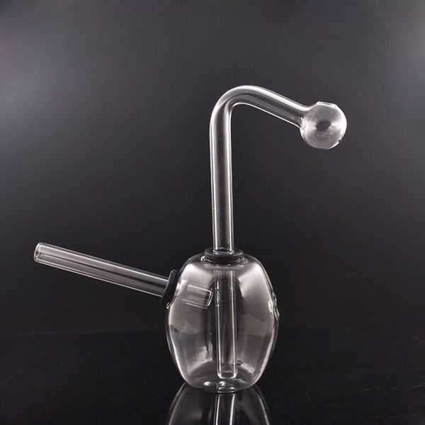 Reiseglas-Ölbrenner Bongs Wasserpfeifen Mini Dab Rig 5 Zoll Shisha Günstige Becherbong Bubbler Carb Hole Abnehmbarer Downstem-Öltopf