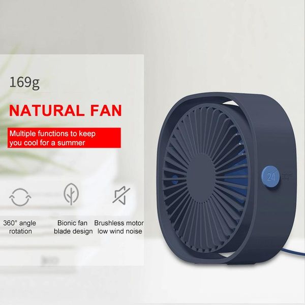 

electric fans summer creative usb charging personal desk mini fan portable office silent rotating plug-in outdoor travel gift