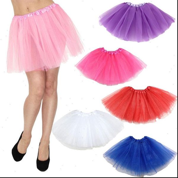 

women girl lovely fluffy novelty colorful skirt women tulle tutu dance ballet mini ball gown skirt, Black
