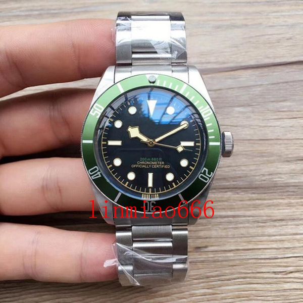 

2021 new men mens watch watches wristwatches automatic movment stainless steels green sport wristwatch, Slivery;brown