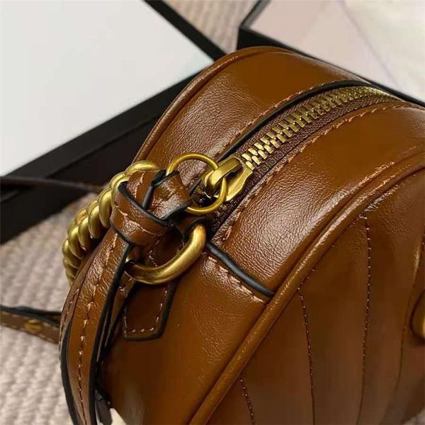 

designer heavy real colour women strap chains golden cross body buckle bag leather caramel baguette handbags bag twill bags shou xufr