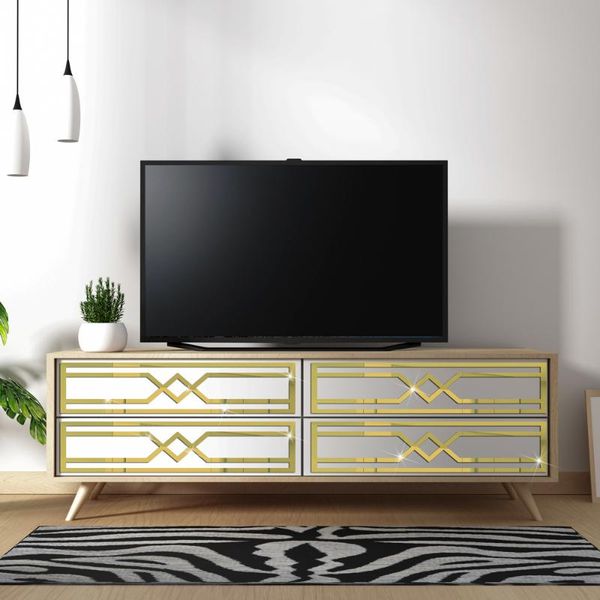 

wall stickers geometric pattern sliver gold acrylic mirror sticker bathroom living room drawer decor home decoration accessories