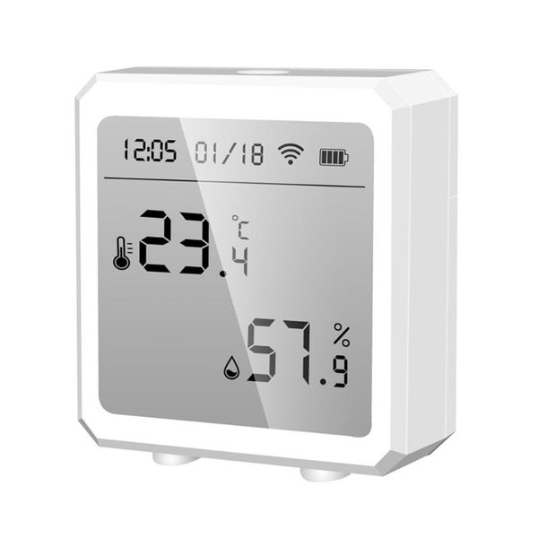 

smart home control tuya wifi security temperature humidity sensor indoor hygrometer detector life remote support alexa google