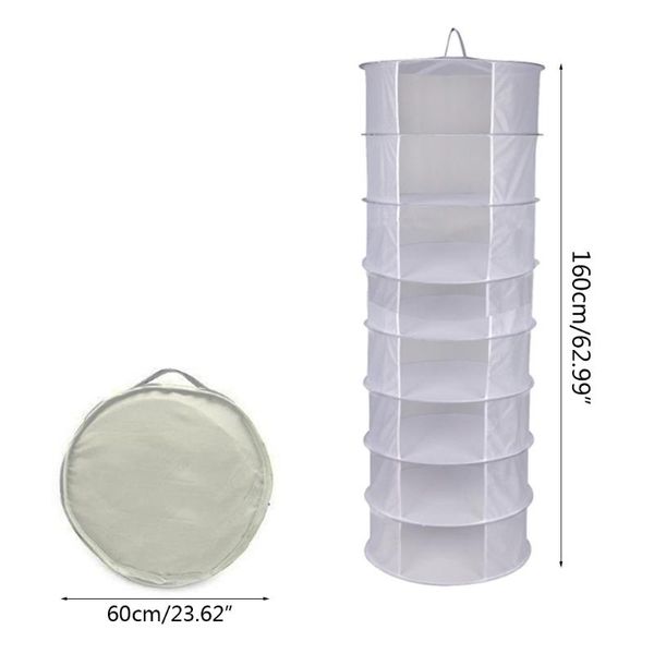 

drying net 8 layers foldable hanging basket dry rack bag mesh plants dryer x9fa