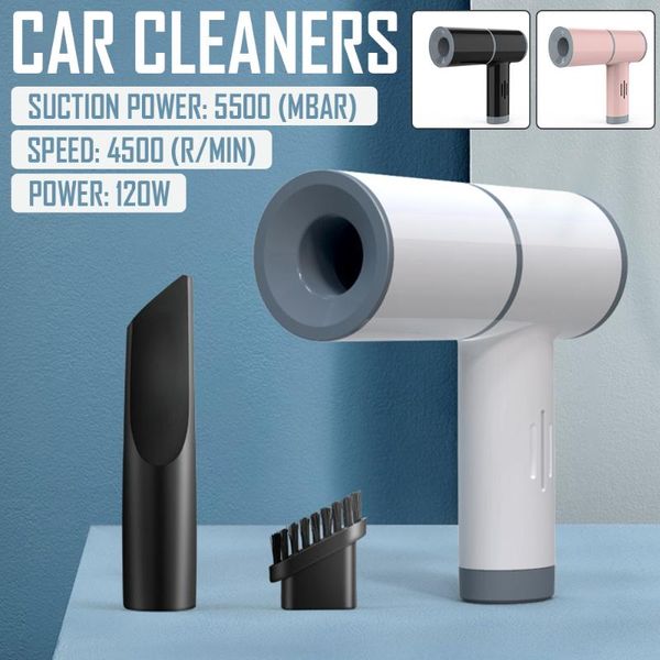 

portable mini wireless car vacuum cleaner super strong suction handheld auto vacuum cleaner for car interior & home cleaning