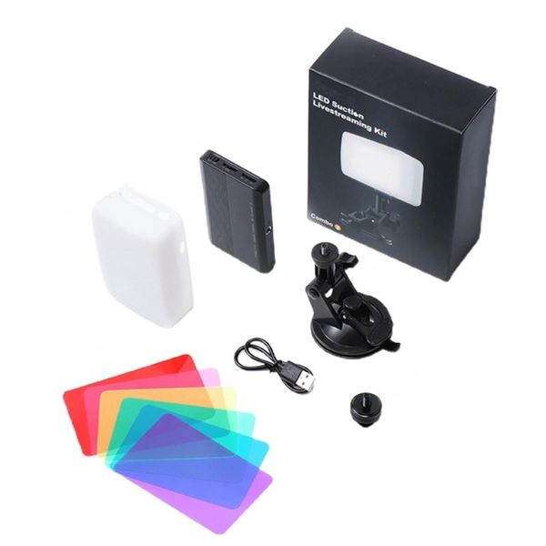 

video conference lighting kit, online video conference computer suction cup fill light camera live fill light combination