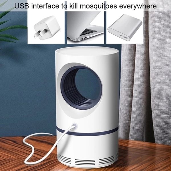 2021 USB Morden Sessiz Lambalar Modu Şarj Edilebilir Bebek Uyku Kovucu Anti Elektrikli Sivrisinek Katil Lambası Ile