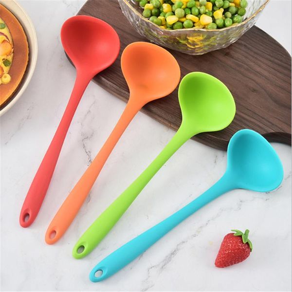 

spoons silicone soup spoon kitchen accessories anti-scald cooking everything for the utensils tableware.8z