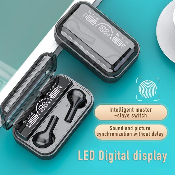 

278 bluetoothtws wireless bluetooth 5.0 earphones 2200mah charging case wireless headphones waterproof headset with microphones