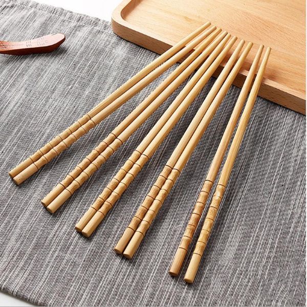 Pauzinhos 10 pares artesanal de madeira pauzinho presente chinês estilo criativo conjunto de utensílios de mesa