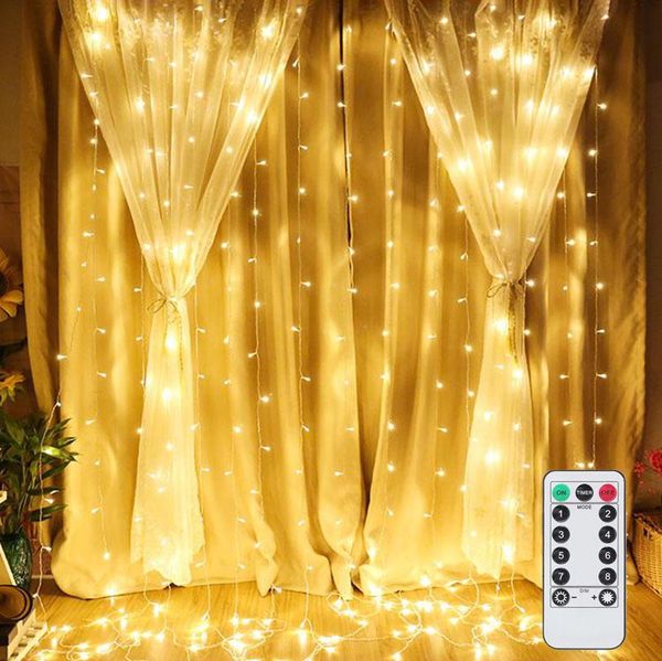 

strings 3m led fairy lights garland curtain lamp usb string remote control year christmas decorations for home bedroom window