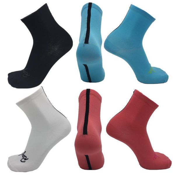 

sports socks cycling men women sport professional riding bicycle, Black