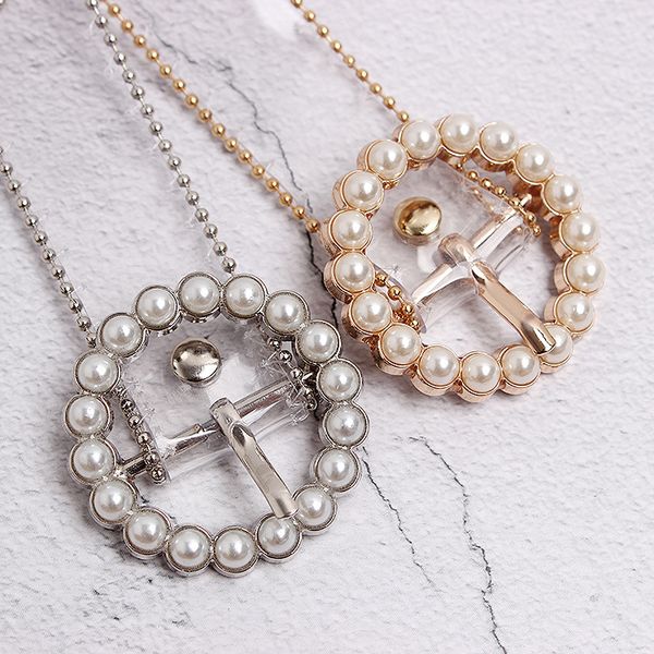 

fashion clear belt waist belts for women 2021 transparent white pearl belt cinturon mujer plastic designer waistband ladies