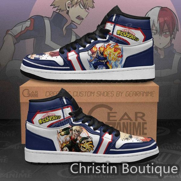 

todoroki and s bakugo sneakers custom my hero academia anime shoes