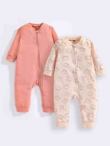 Baby 2Pack Zip Up бейсбольная шея комбинезона она