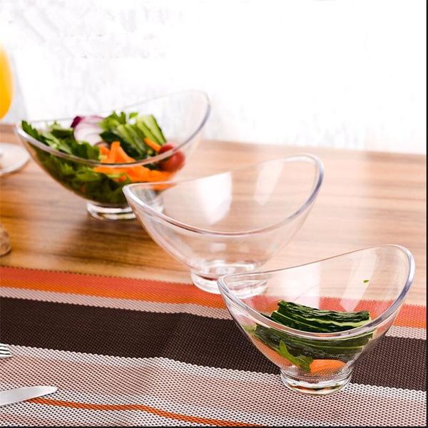 

bowls creative acrylic pc fruit salad bowl dessert transparent japanese crystal plastic 2pcs