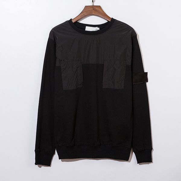 

toney 20fw fashion men's sweatshirt coat extended jacket long line hip hop street brand rock and roll hooded sweater jumpert009, Black