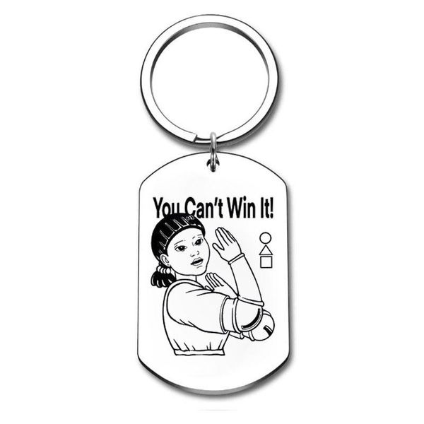 

keychains 316l stainless steel key chain creative funny hip hop jewelry keyrings keychain for accessories party gifts, Silver