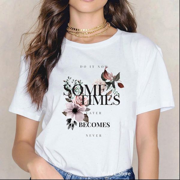 

vintage flowers letters print graphic t shirts women summer lovely tee shirt femme 90s tumblr clothes lovely tshirt diy, White