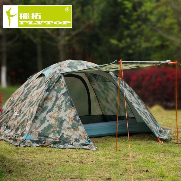 

fabric double layer aluminum pole camping tent wind field with snow skirt