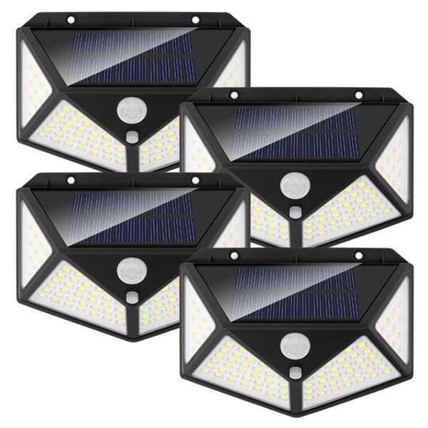 

solar lamps outdoor spotlights lamp with sensor waterproof security lighting 188 100 led lights for garden patio yard decoration