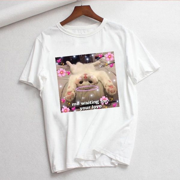 

zogank cartoon print women t shirt cute t-shirts female tee shirts harajuku ulzzang graphic 90s summer tee femme, White